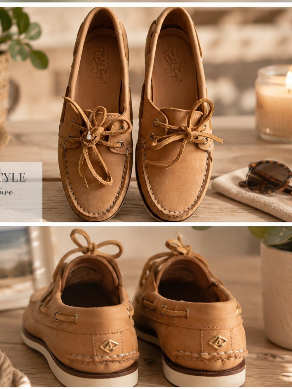 Retails for $198 Sperry GOLD CUP  Leather Boat Shoes Women's 7